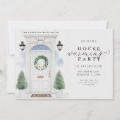 Elegante Waterverf Housewarming Party Kaart (Voorkant)