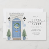 Elegante Waterverf Housewarming Party Kaart (Voorkant)