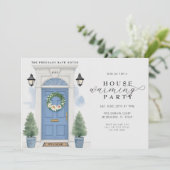 Elegante Waterverf Housewarming Party Kaart (Staand voorkant)