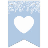 Elegante Waterverf Iets Blauw Bruid om te zijn Vlaggetjes (Tweede vlag)