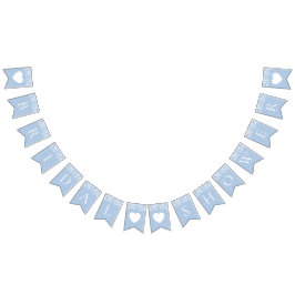 Elegante Waterverf Iets Blauw Vrijgezellenfeest Vlaggetjes