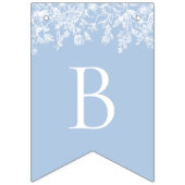 Elegante Waterverf Iets Blauw Vrijgezellenfeest Vlaggetjes (Tweede vlag)