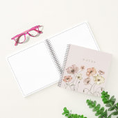 Elegante Waterverf IJslandse wilde papaver Opmerki Notitieboek