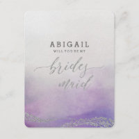 Elegante Waterverf in Orchidee zul je bruidsmeisje