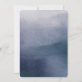 Elegante Waterverf in Surven Baby shower Invitati Kaart (Achterkant)