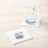 Elegante Waterverf Iris Papier Onderzetters (Insitu)