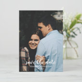 Elegante Waterverf Ivoor Trouw Save the Date Kaart