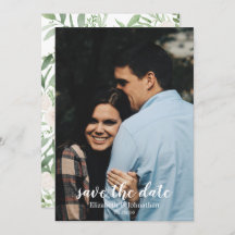 Elegante Waterverf Ivoor Trouw Save the Date