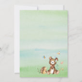 Elegante Waterverf Jongensavontuur Begin Baby Show Kaart (Achterkant)