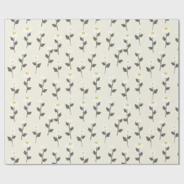 Elegante waterverf kamille madeliefje bloemmotief cadeaupapier