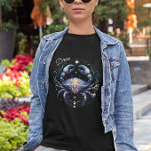 Elegante Waterverf Kanker Zodiac Custom T-shirt