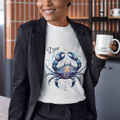 Elegante Waterverf Kanker Zodiac Custom T-shirt