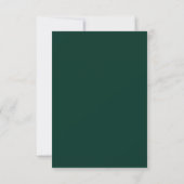 Elegante waterverf kerst bruiloft RSVP kaart (Achterkant)