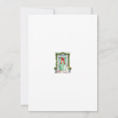 Elegante Waterverf Kerst Open Huis Kaart (Achterkant)