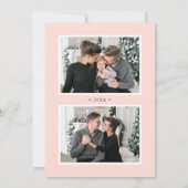 Elegante Waterverf kerstballen 4 Foto Feestdagenkaart (Achterkant)