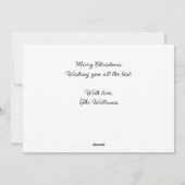 Elegante Waterverf Kerstbomen Vrolijk Kerstfeest Feestdagenkaart (Achterkant)