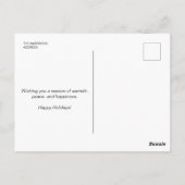 Elegante Waterverf kerstboom & Cadeaus Briefkaart (Achterkant)