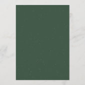 Elegante Waterverf Kerstboom Kerst Dinner Menu (Achterkant)