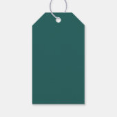 Elegante Waterverf Kerstboom Kerstcadeautag Cadeaulabel (Achterkant)