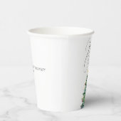 Elegante Waterverf kerstboom Vrolijk kerstfeest Papieren Bekers (Rechts)