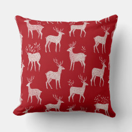 Elegante Waterverf kerstboomkussen Kussen