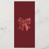 Elegante Waterverf kerstfeest Menu (Achterkant)