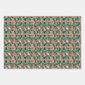 Elegante Waterverf Kerstgenot Inpakpapier Vel (Voorkant 2)