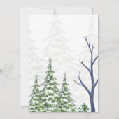 Elegante waterverf kerstkaart (Achterkant)