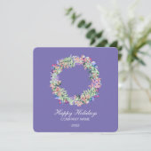 Elegante Waterverf Kerstkaart (Staand voorkant)
