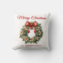 Elegante Waterverf Kerstkrans