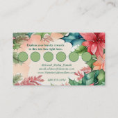 Elegante Waterverf Kerstkrans QR-code Informatiekaartje (Voorkant)