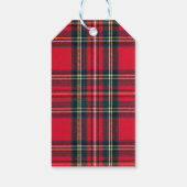 Elegante Waterverf Kerstkrans Vreugde Cadeaulabel (Achterkant)