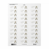 Elegante waterverf Kerstman cadeaus Kerstmis Etiket (Full Sheet)