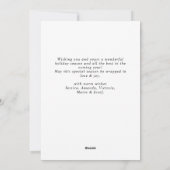 Elegante Waterverf Kerstmis dennenboom groet Feestdagenkaart (Achterkant)