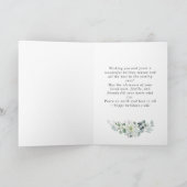 Elegante Waterverf Kerstmis Ornament Groet Feestdagen Kaart (Binnen)