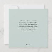 Elegante Waterverf Kerstmis Ornament Groet Feestdagenkaart (Achterkant)