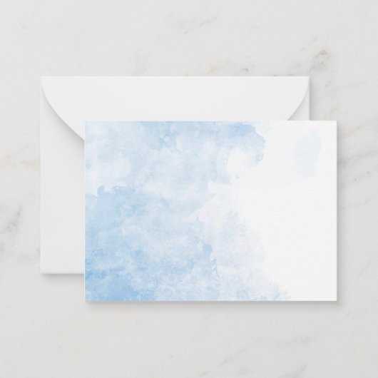 Elegante Waterverf Kleine cowboy Rodeo Country Bab Notitiekaartje (Achterkant)