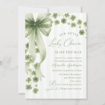 Elegante waterverf kleine shamrocks Patrics Baby 