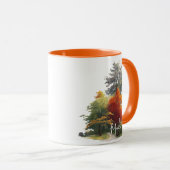 Elegante Waterverf Kleurrijke Bomen in de Bossen Mok (Voorkant rechts)