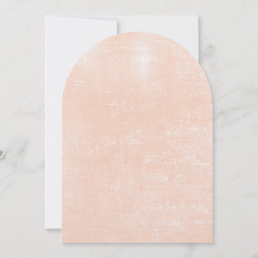 Elegante Waterverf Koraal Roze Rose Bloemen Huweli Kaart (Achterkant)