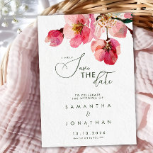 Elegante waterverf koraalroze bloemmotief