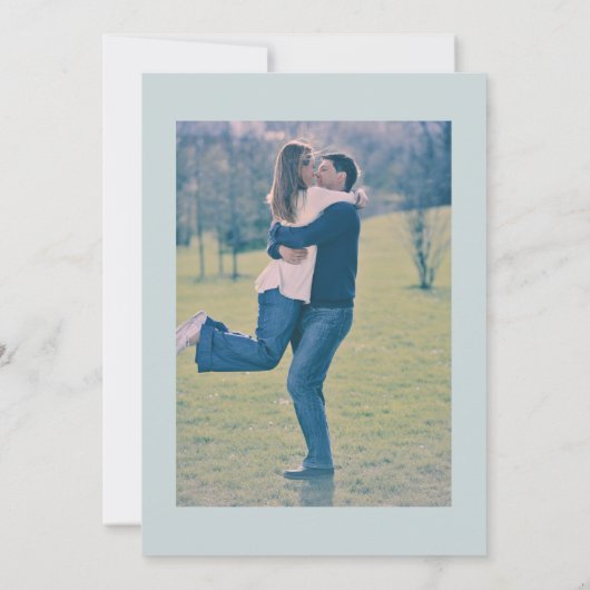 Elegante Waterverf Krab Wedding Save theDate Kaart (Achterkant)