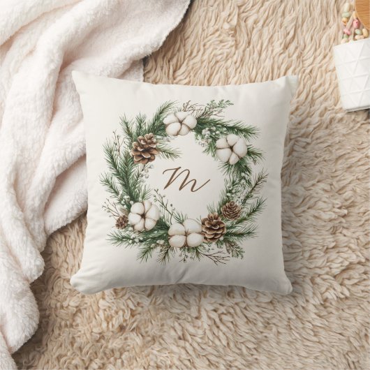 Elegante Waterverf Krans Kerst Baby shower Kussen (Deken)