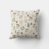 Elegante Waterverf Krans Kerst Baby shower Kussen (Achterkant)