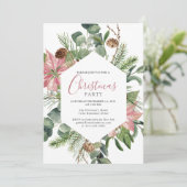 Elegante Waterverf krans kerstfeest Kaart (Staand voorkant)