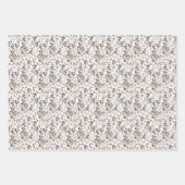 Elegante Waterverf laat bessen bloemig achter Inpakpapier Vel (Voorkant 3)