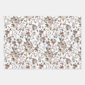 Elegante Waterverf laat bessen bloemig achter Inpakpapier Vel (Voorkant 2)