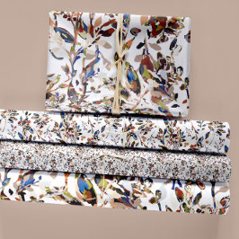 Elegante Waterverf laat bessen bloemig achter Inpakpapier Vel