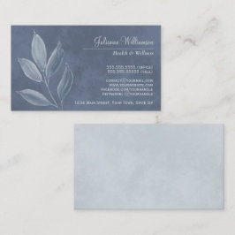 Elegante Waterverf laat stoffig blauw & tinten ach Visitekaartje