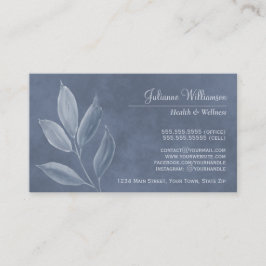 Elegante Waterverf laat stoffig blauw & tinten ach Visitekaartje